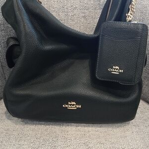 Coach Dark Green Leather Women's Bag